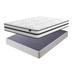 Signature Design by Ashley Chime 10 Inch Hybrid White/Black 2-Piece King Mattress Package