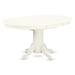 East West Furniture Dinette Set Includes an Oval Kitchen Table and Chairs, Linen White (Pieces Options)
