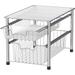 Stackable 2 Tier Sliding Basket Organizer Drawer