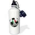 Soccer ball with the national flag of Italy on it Italian 21 oz Sports Water Bottle wb-157026-1