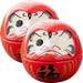 2pcs Ceramic Daruma Doll Daruma Statue Desktop Ornaments Holiday Home Decor