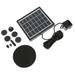 4 Sets of Garden Small Pond Water Fountain Pump Solar Panel Powered Fountain Pump