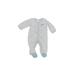 Carter's Long Sleeve Outfit: Gray Bottoms - Size Newborn