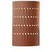 Ambiance 9 1/4" High Canyon Clay Cylinder LED Wall Sconce
