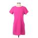 One Clothing Casual Dress - Shift: Pink Solid Dresses - Women's Size Small