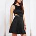 Anthropologie Dresses | Anthro Silence+Noise Black Leather Jacquard Dress | Color: Black | Size: 4