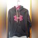 Under Armour Tops | Large Under Armour Hoodie | Color: Black/Pink | Size: L