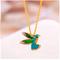 Kate Spade Jewelry | Kate Spade New York Crystal & Goldtone Scenic Route Hummingbird Pendan | Color: Gold/Green | Size: Os