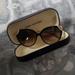 Louis Vuitton Accessories | Louis Vuitton Brown Amber Cat Eye Sunglasses With Case Auth | Color: Black/Gold | Size: Os