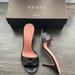 Gucci Shoes | Authentic Gucci Black Patent Leather Stitched Horsebit Slide Sandals | Color: Black | Size: 38
