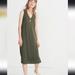 Madewell Dresses | Madewell V-Neck Jersey Tank Dress, Xs | Color: Green | Size: Xs