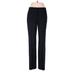 Ann Taylor Dress Pants - Mid/Reg Rise Straight Leg Trouser: Blue Bottoms - Women's Size 4 Petite