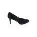 Kelly & Katie Heels: Pumps Stilleto Minimalist Black Shoes - Women's Size 6 - Almond Toe