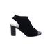 Impo Heels: Black Print Shoes - Women's Size 8 1/2 - Peep Toe