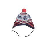 JoJo Maman Bebe Beanie Hat: Blue Fair Isle Accessories - Size 6-12 Month