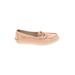 Cole Haan Flats: Loafers Platform Casual Pink Solid Shoes - Women's Size 8 - Almond Toe