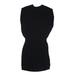 Balenciaga Casual Dress - Party High Neck Sleeveless: Black Print Dresses - Women's Size 36