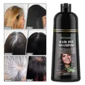 Shampooing colorant pour cheveux à base de plantes naturelles embaurapide café noir hydratant en