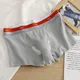 Boxer en Coton pour Homme Poudres Mathiées Respirant Large Ceinture