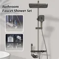 HOShower-Ensemble de douche à affichage LED numérique complet système de douche gris ensembles de