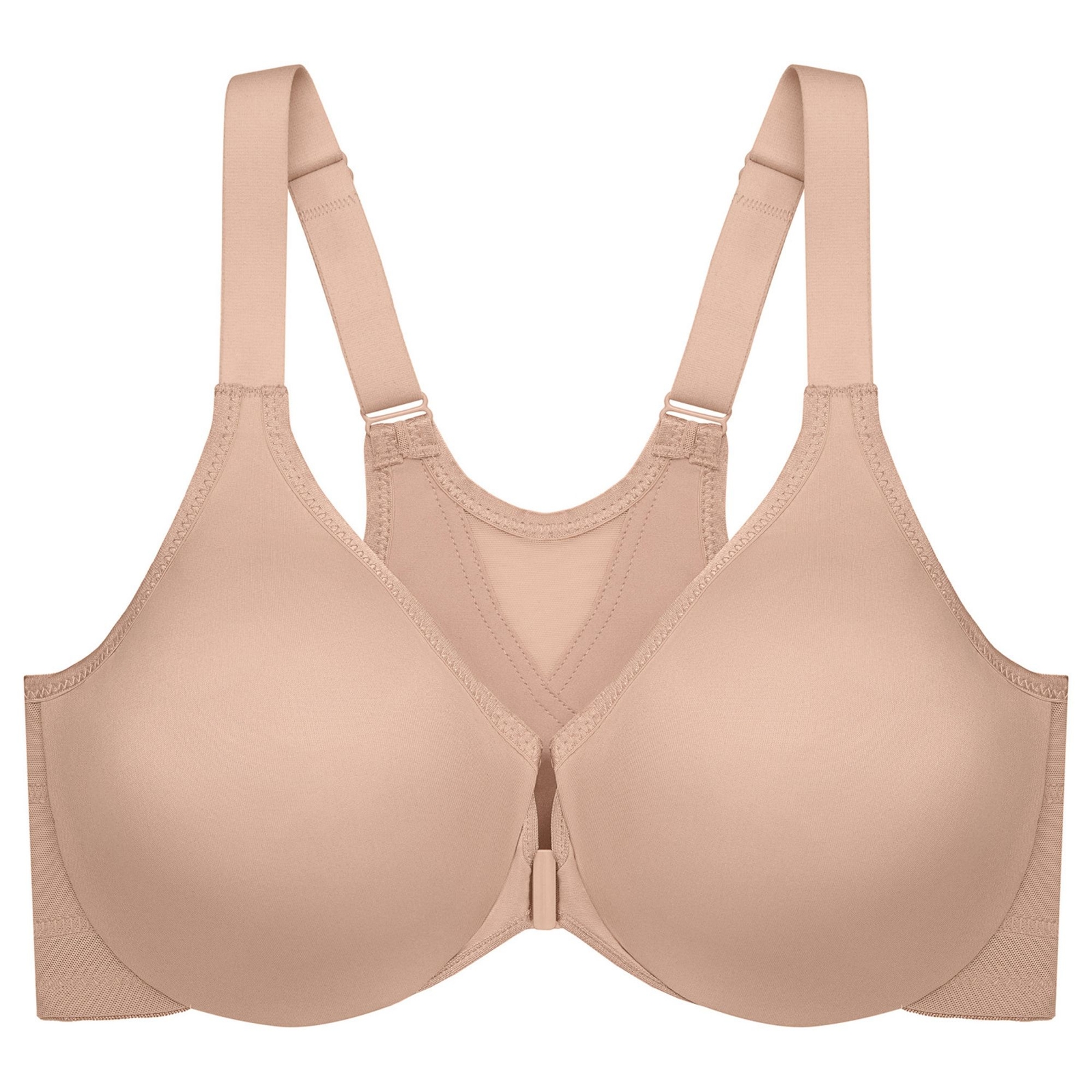 Glamorise Magiclift Wonderwire Posture Back Bra (Size 44-DD) Cafe, Polyester