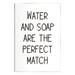 Stupell Industries Az-264-Framed Water & Soap Perfect Match by Martina Pavlova Print Wood in Black/Brown/White | 15 H x 10 W x 0.5 D in | Wayfair