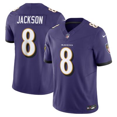 Herren Nike Lamar Jackson Purple Baltimore Ravens Vapor F.U.S.E. Limitiertes Trikot Image