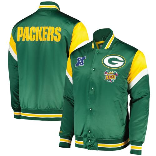 Green Bay Packers Heavyweight Satin Jacke