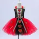 Tutu rote Königin der Herzen Kostüme Mädchen Alice im Wunderland Kostüm Kinder Karneval Halloween
