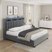 Ivy Bronx Kimyia Platform Storage Bed Upholstered/Velvet/Metal in Gray | 47.2 H x 56.2 W x 84 D in | Wayfair B83DC56C9EC446EF9F2D5BA58BC1F28D