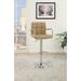 Contemporary Faux Leather Counter Height Stools, Set of 2