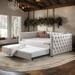 Full Daybed & Twin Trundle Daybed with Trundle Upholstered Tufted Sofa Bed