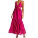 Medium Rococo Sand Womens Sasha Pink Cut-Out Long Eyelet Maxi Dress Fuchsia New