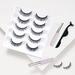 [5 Pairs] Magnetic Eyelashes with Magnetic Eyeliner Kit LANVIER Reusable 3D Natural False Eyelashes Lashes Extension with 2 Tubes of Eyeliner - Black