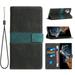 Mantto for Samsung Galaxy S24 Ultra Premium Leather Flip Zipper Wallet Case Cover Pouch Bag with Wrist Strap Card ID Holder Kickstand Pocket Handbag Magnetic for Samsung Galaxy S24 Ultra Black