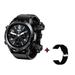 Smart Watch ZKCCNUK Bluetooth Smart Watch With Earbuds Round Fitness Watch With Pedometer Calories Sleep Monitor Stress Monitor For IOS And Android Gifts for Family Clearance