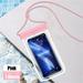Universal Touch Screen Under 7.0 inches Waterproof Phone Case Mobile Phone Cover Swimming Case Phone Pouch PINK