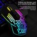 USB Wired Lightweight Gaming Mouse RGB Backlit Mouse With 6 Buttons 3000DPIi Honeycomb Shell Mouse For PC Laptop Computer