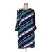 Halogen Casual Dress - Shift: Blue Stripes Dresses - New - Women's Size X-Large