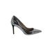 Ann Taylor Heels: Pumps Stilleto Cocktail Party Silver Shoes - Women's Size 9 1/2 - Pointed Toe