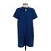 Isle By Melis Kozan Casual Dress - Popover: Blue Dresses - Women's Size Small