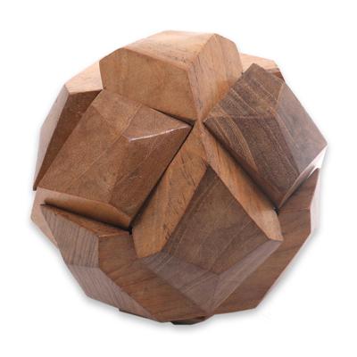 Wood puzzle, 'Soccer Ball'