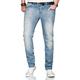 Slim-fit-Jeans ALESSANDRO SALVARINI "ASCatania" Gr. W31 L32, Länge 32, blau (as, 162, mittelblau used) Herren Jeans Slim Fit