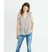 Madewell Tops | Madewell Xxs Silk Lily Ruffle Top In Echo Grid Purple Boho Tassel Sleeveless | Color: Purple | Size: Xxs