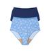 Plus Size Women's Cotton Incontinence Brief 2-Pack by Comfort Choice in Stamped Floral Pack (Size 12)