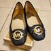 Michael Kors Shoes | Michael Kors Fulton Moc In Navy Blue And Gold | Color: Blue/Gold | Size: 7