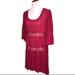 Free People Dresses | Free People Crepe Lace Cranberry Swing Dress | Color: Pink/Red | Size: L