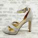 Michael Kors Shoes | Michael Kors Women's Alexia Sandal Glitter Silver Heeled Sandals W806 | Color: Silver | Size: 10