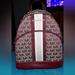 Michael Kors Bags | Michael Kors Backpack, Maroon Burgundy, Pink Stripe, Gold Hardware | Color: Gold/Pink | Size: Os