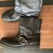 Coach Shoes | Coach Classic Leather Biker Style Short Black Boots Size 7.5 | Color: Black | Size: 7.5